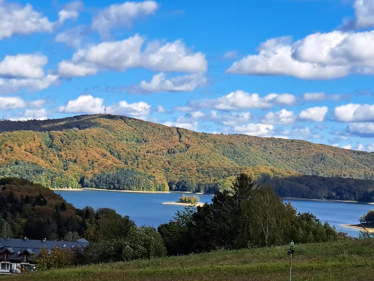 Willa Diana- z panoramą jeziora i gór w Polańczyku Exterior foto