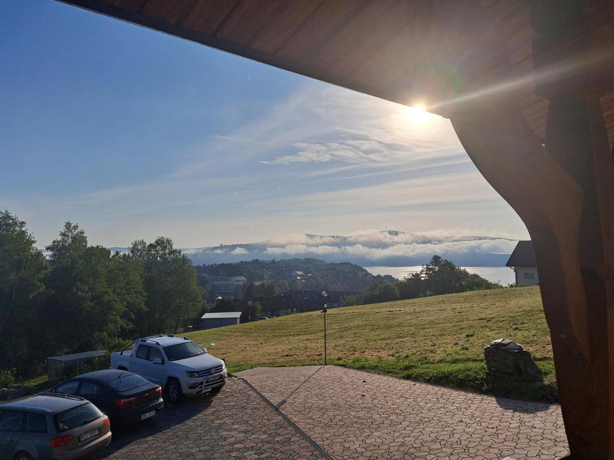 Willa Diana- z panoramą jeziora i gór w Polańczyku Exterior foto
