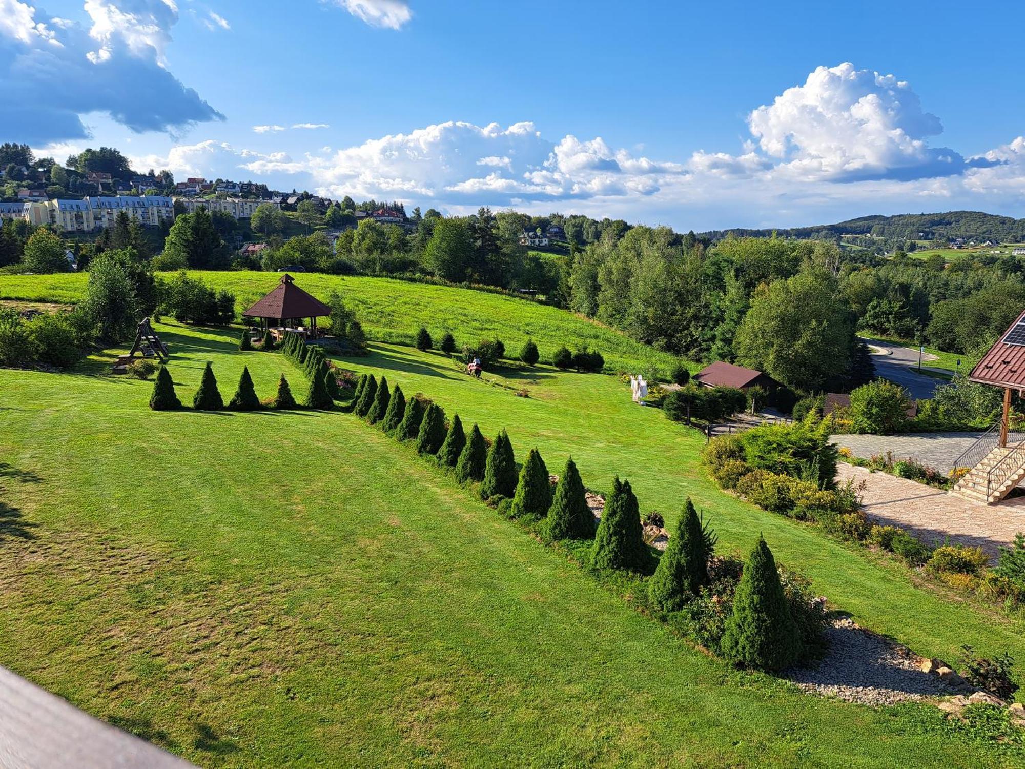 Willa Diana- z panoramą jeziora i gór w Polańczyku Exterior foto