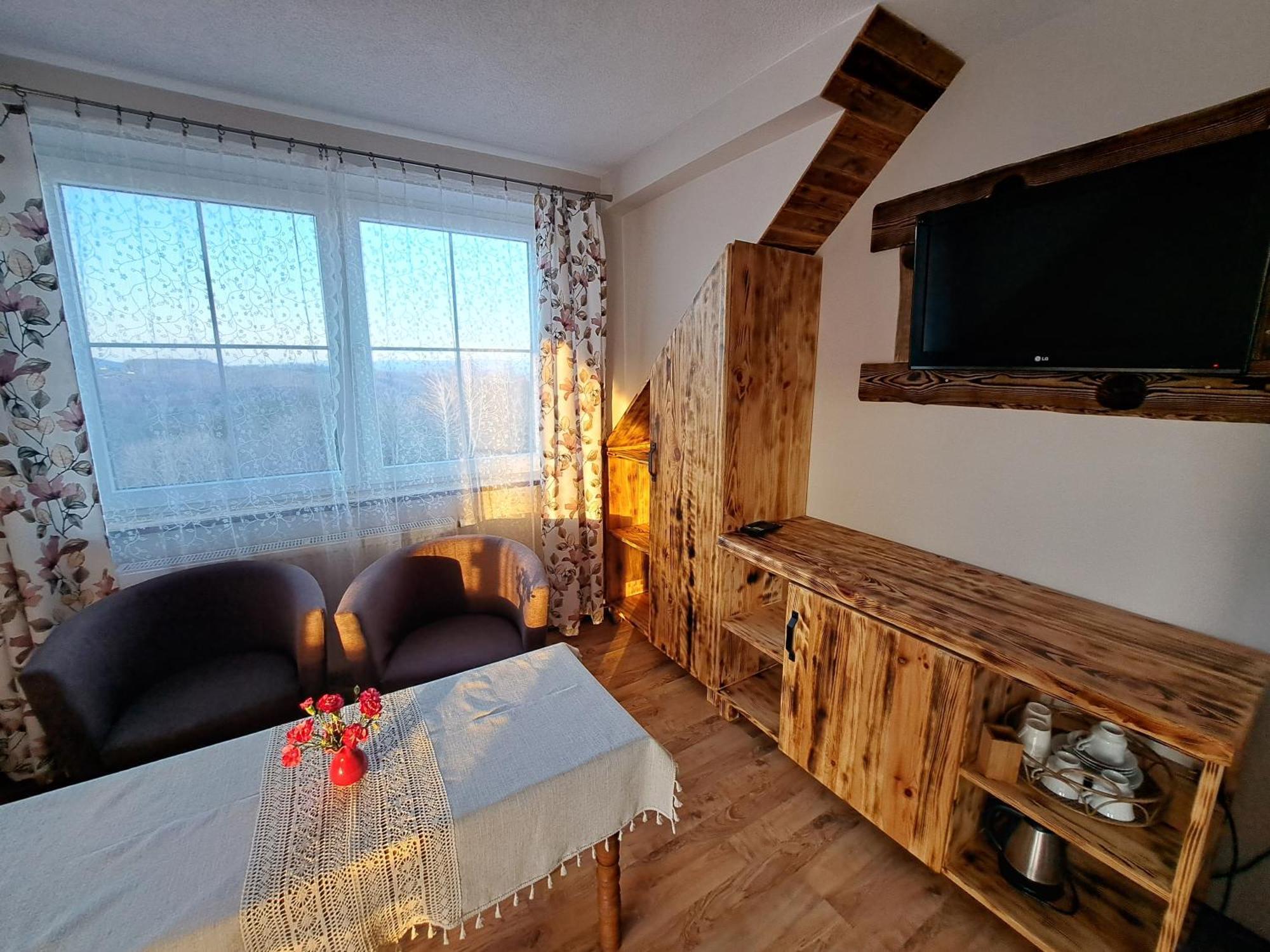 Willa Diana- z panoramą jeziora i gór w Polańczyku Exterior foto