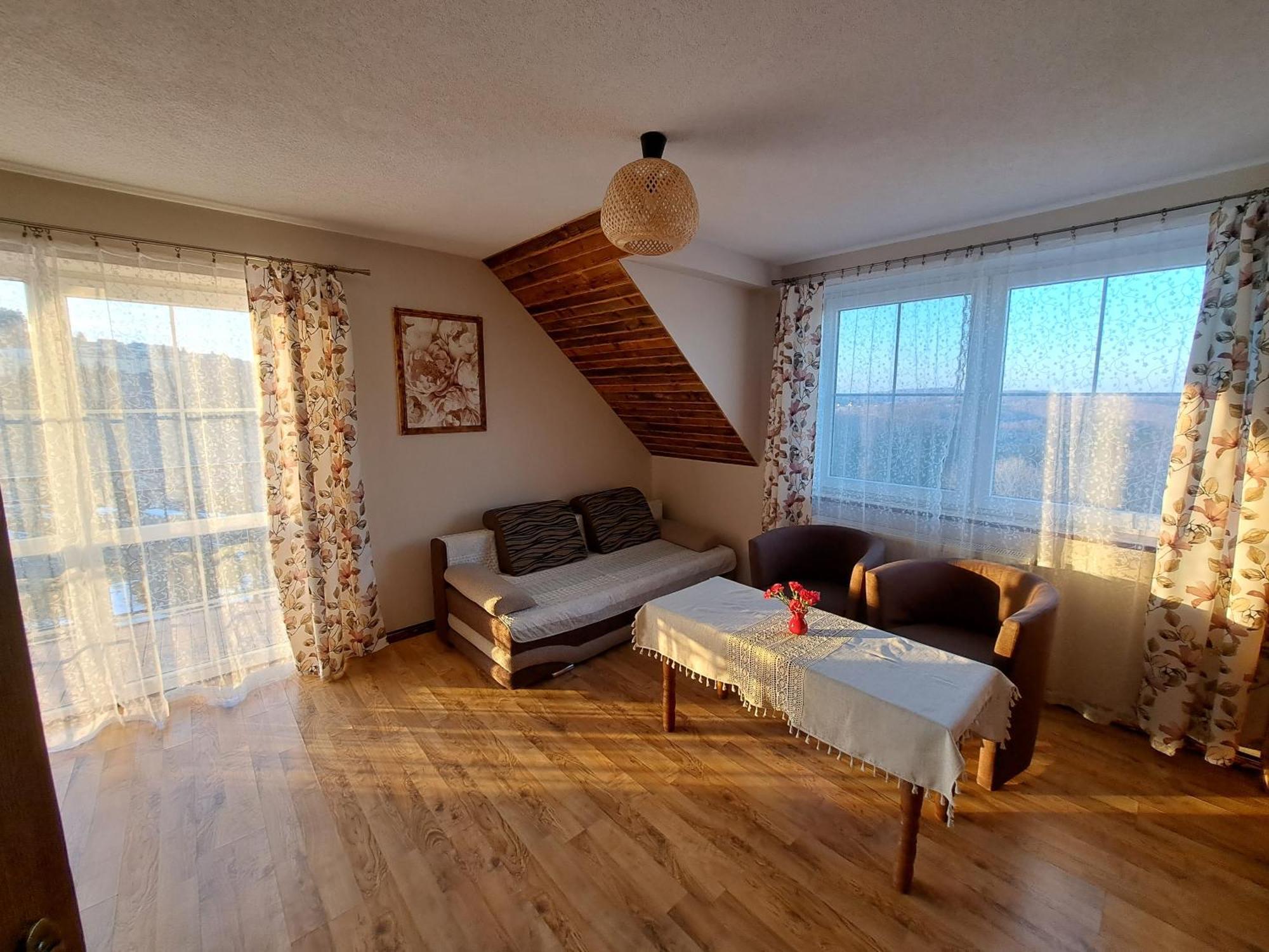 Willa Diana- z panoramą jeziora i gór w Polańczyku Exterior foto