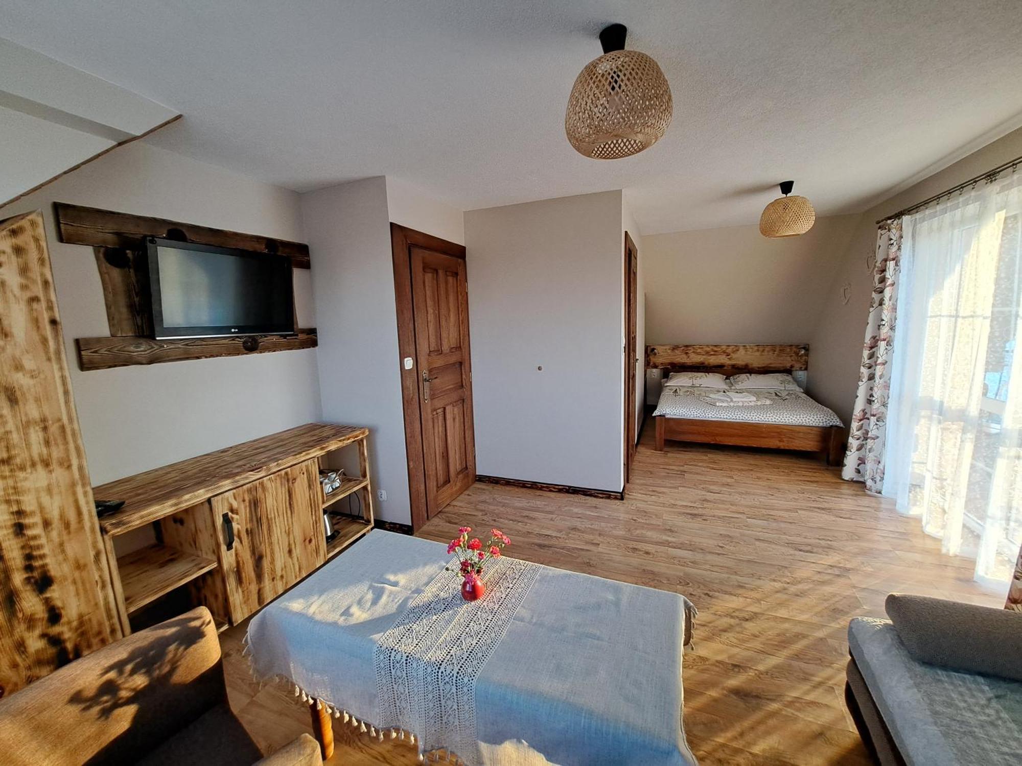 Willa Diana- z panoramą jeziora i gór w Polańczyku Exterior foto